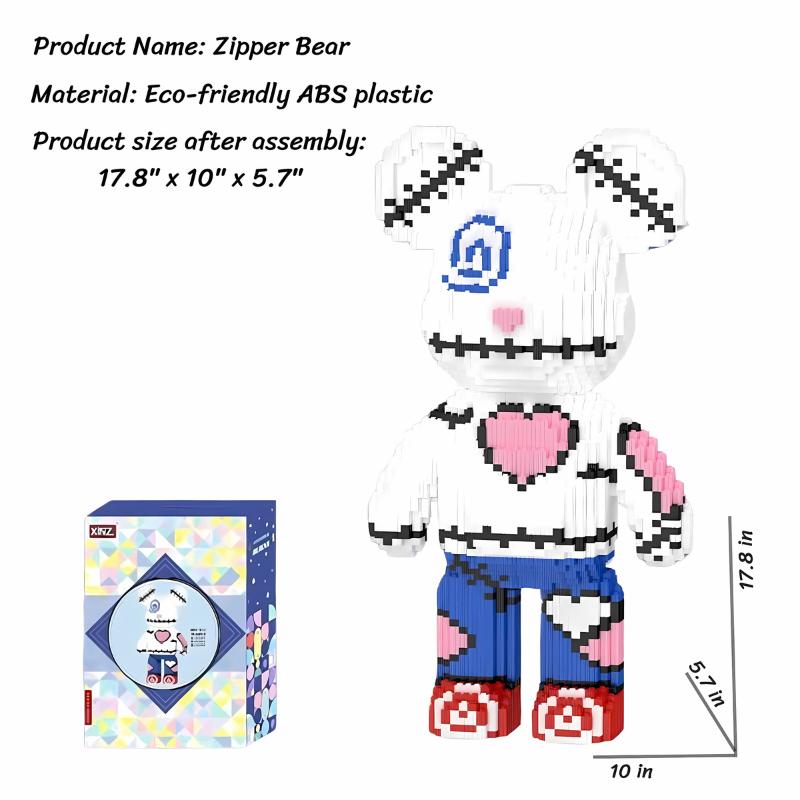 Zipper Bear Building Block Set for Kids