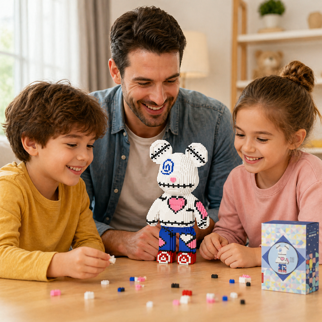 Zipper Bear Building Block Set for Kids