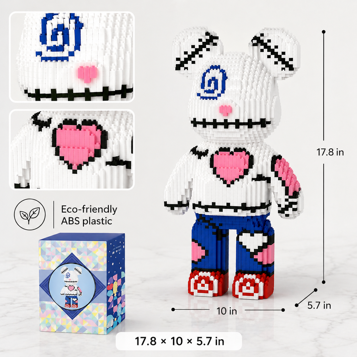Zipper Bear Building Block Set for Kids