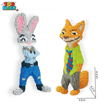 Fox 3D Animal Building Blocks Set