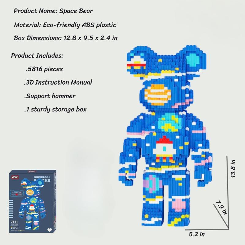 Space Bear Building Block Set