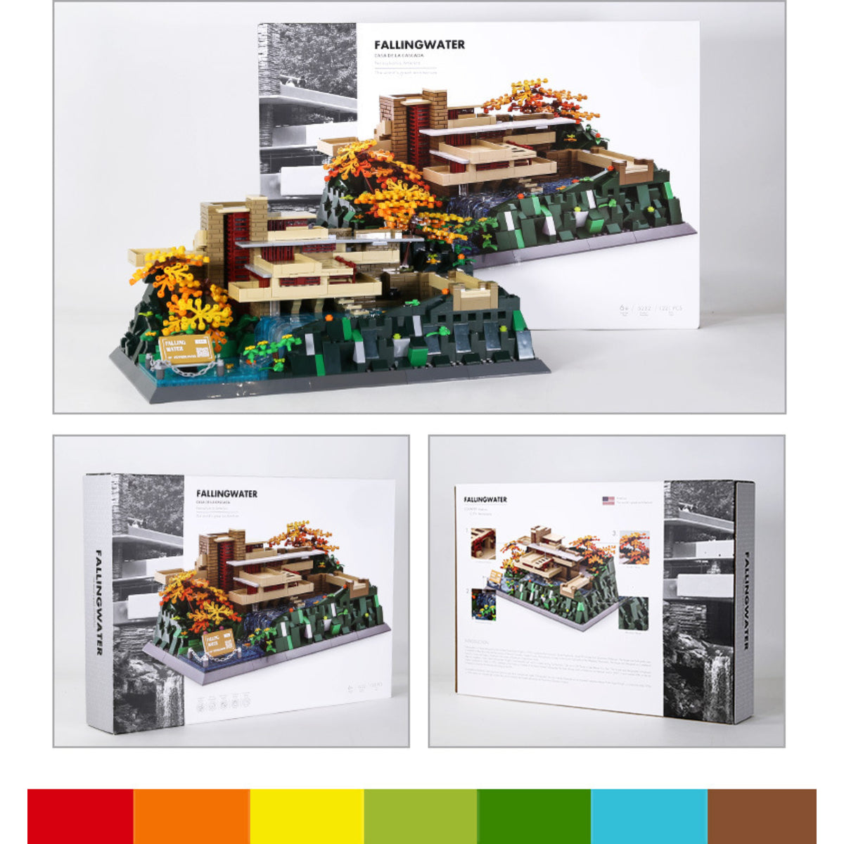 Fallingwater Inspired Architecture Building Blocks Set – GoTopLiving