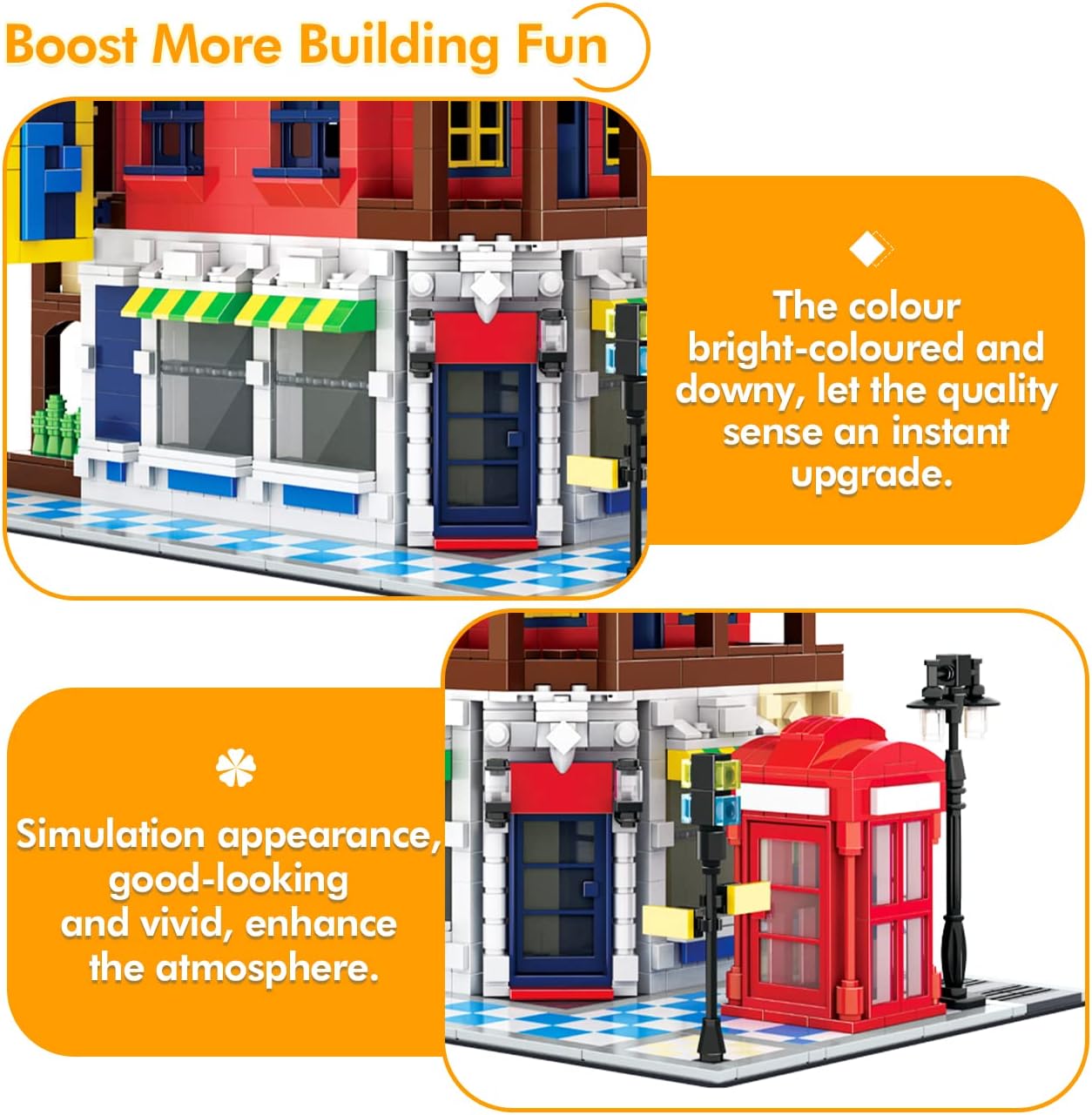 Corner Store Building Blocks Set