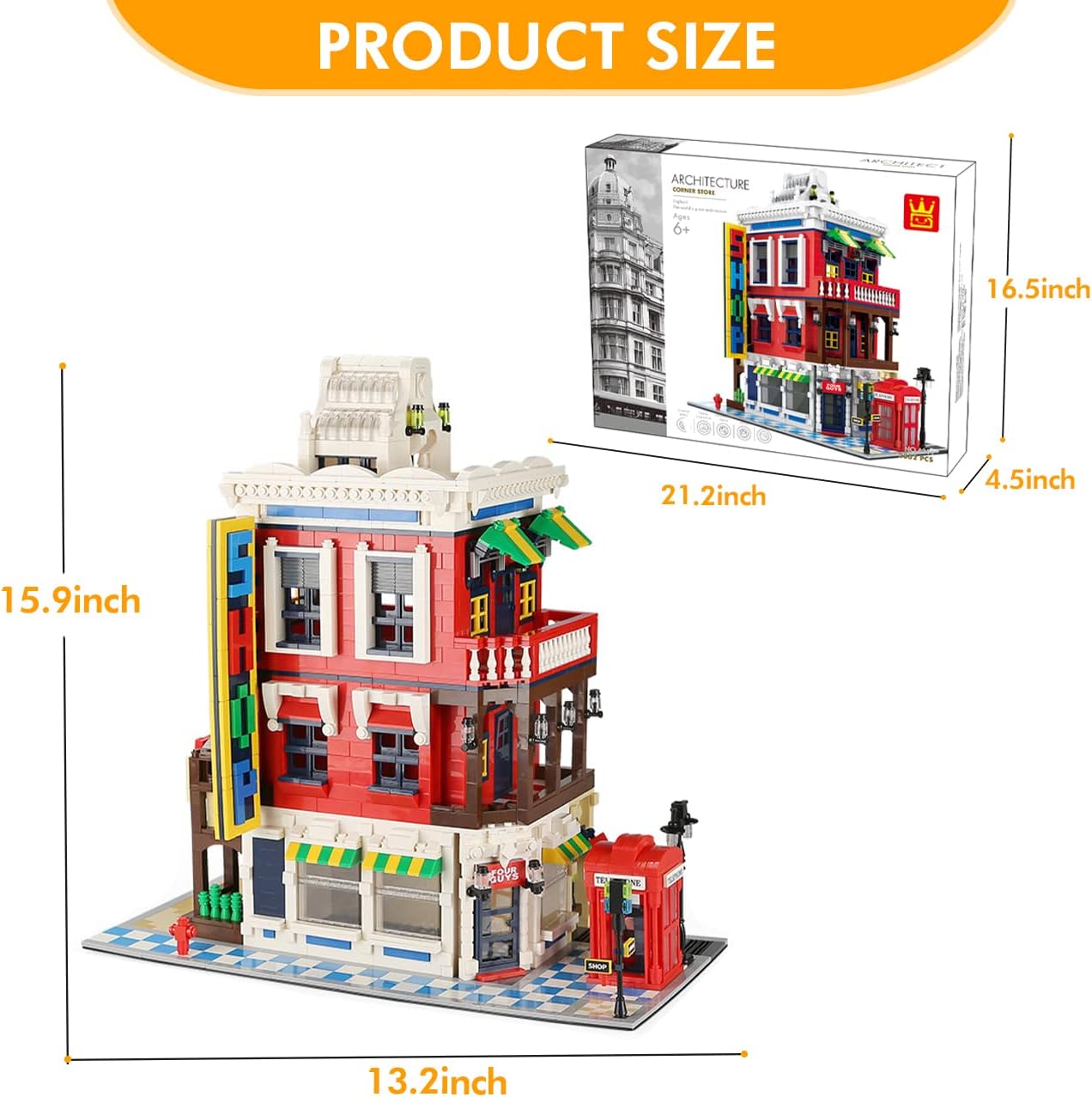 Corner Store Building Blocks Set