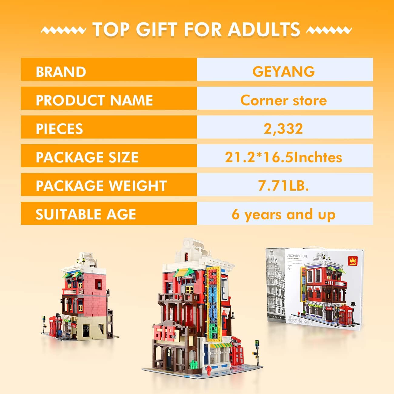 Corner Store Building Blocks Set