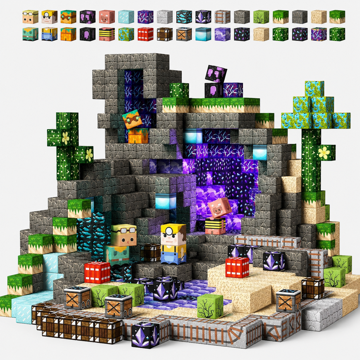Magnetic Castle Building Blocks Set for Kids