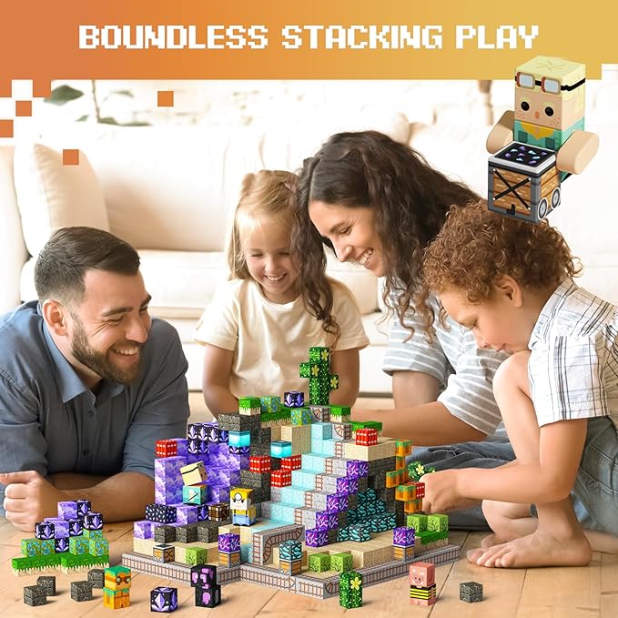 Magnetic Castle Building Blocks Set for Kids