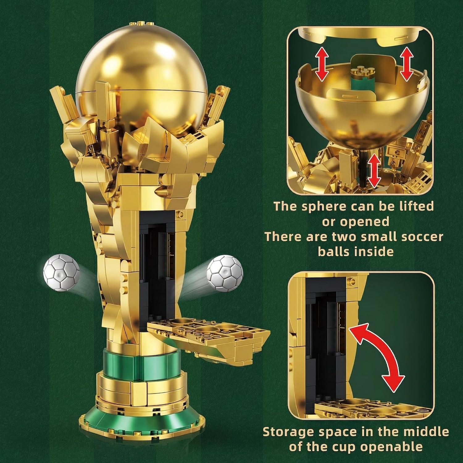 Gold Mini Building Block Piece