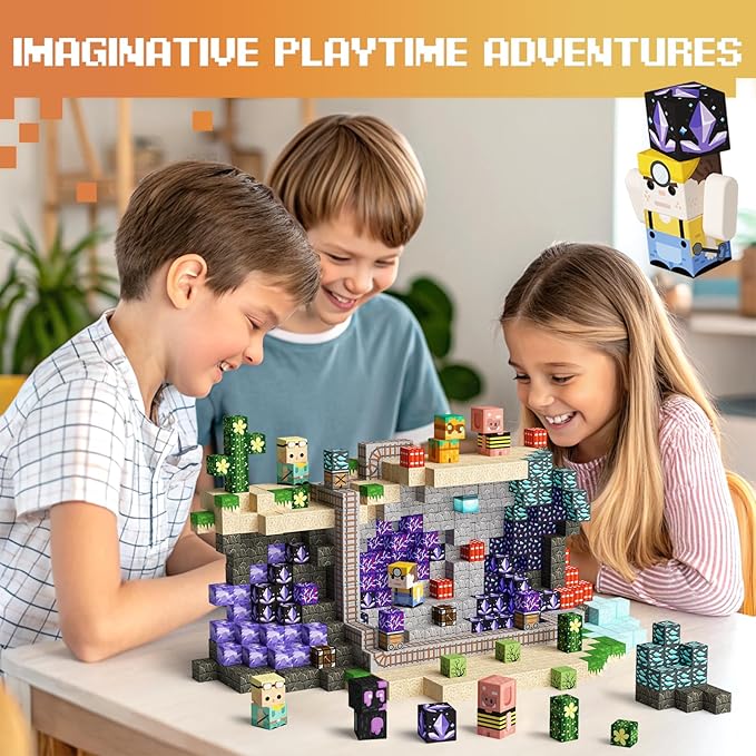 Magnetic Castle Building Blocks Set for Kids