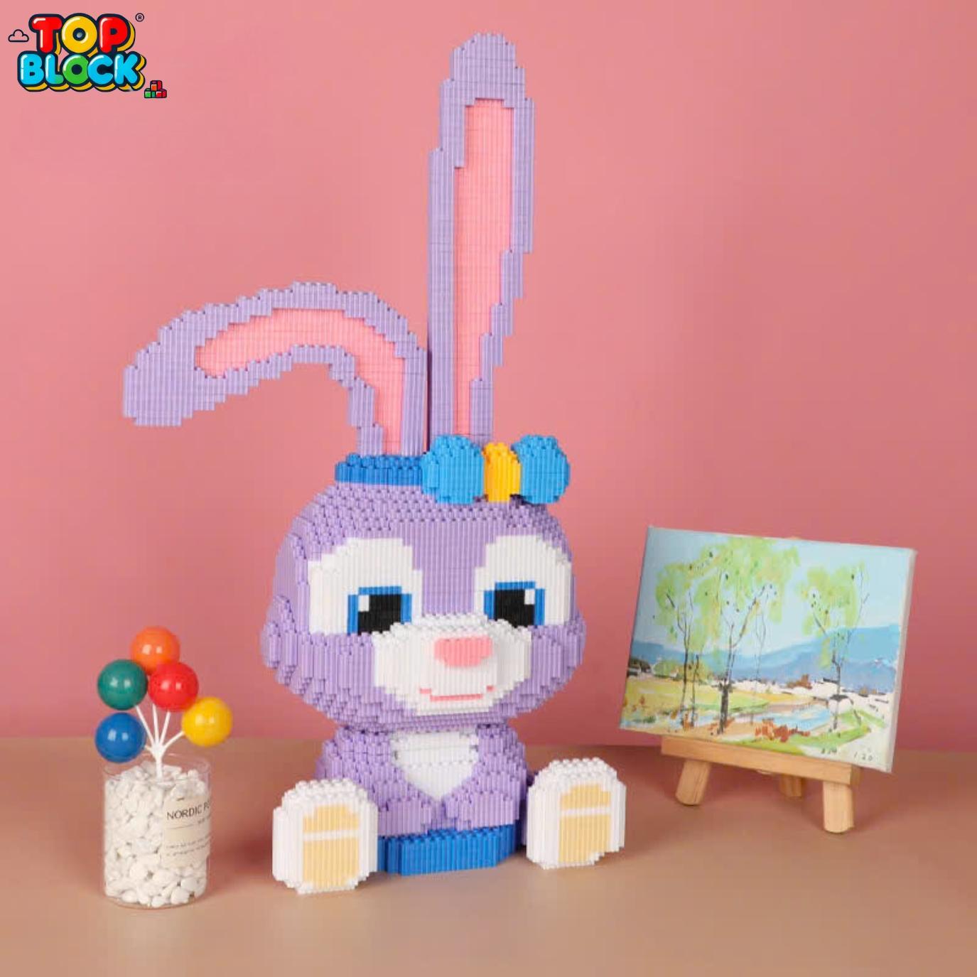 Purple Rabbit 3D Building Block Set