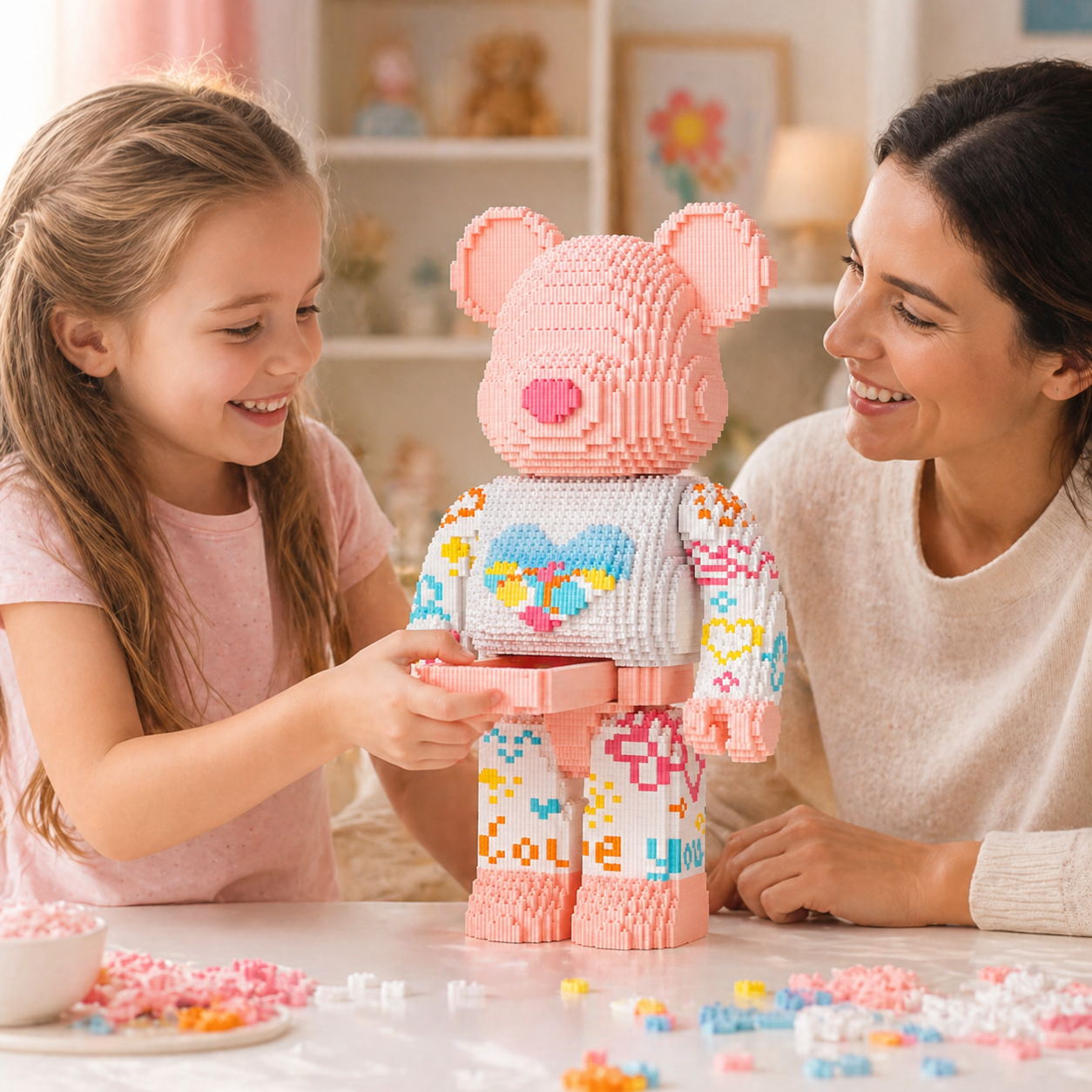 Love Bear Building Block Set