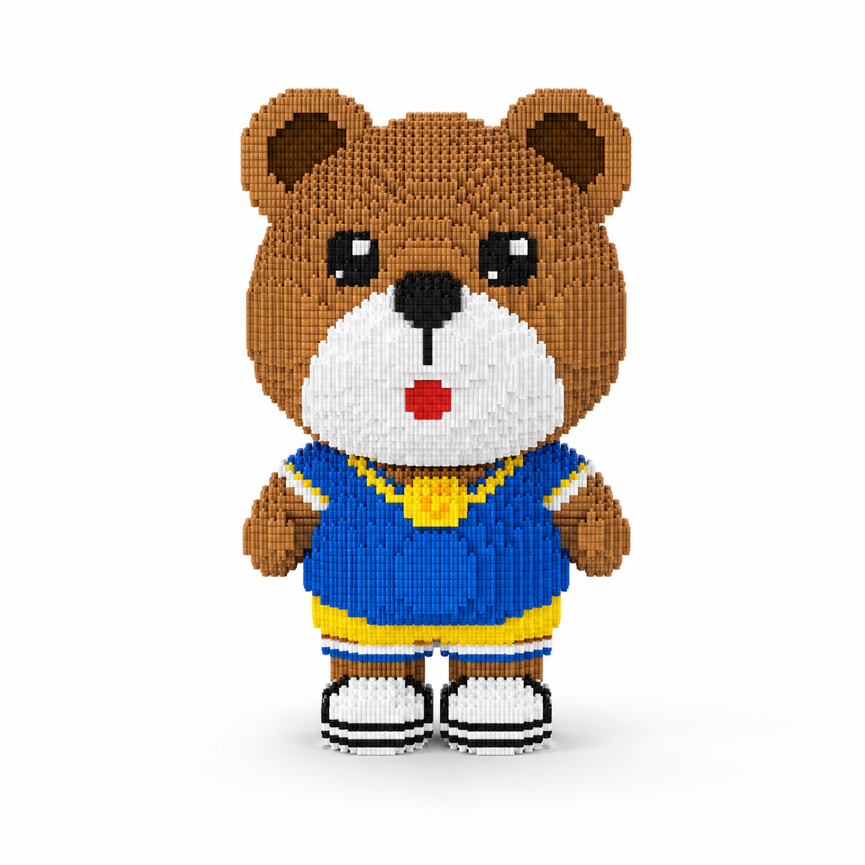 Brown Bear 3D Building Blocks Set