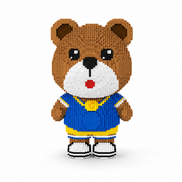 Brown Bear 3D Building Blocks Set