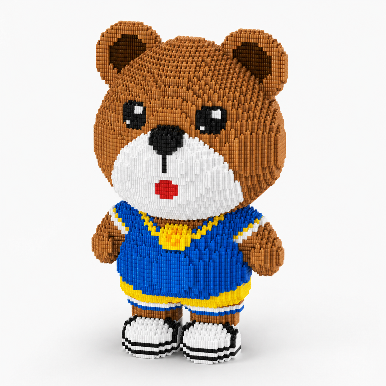 Brown Bear 3D Building Blocks Set