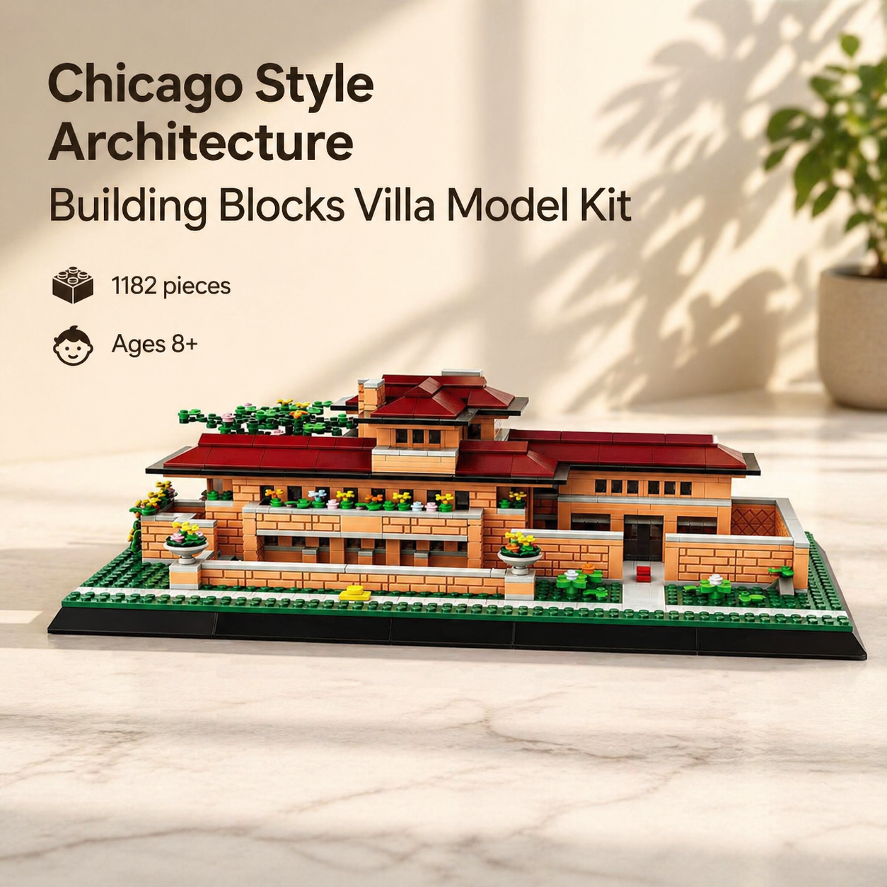 Chicago Style Architecture Building Blocks