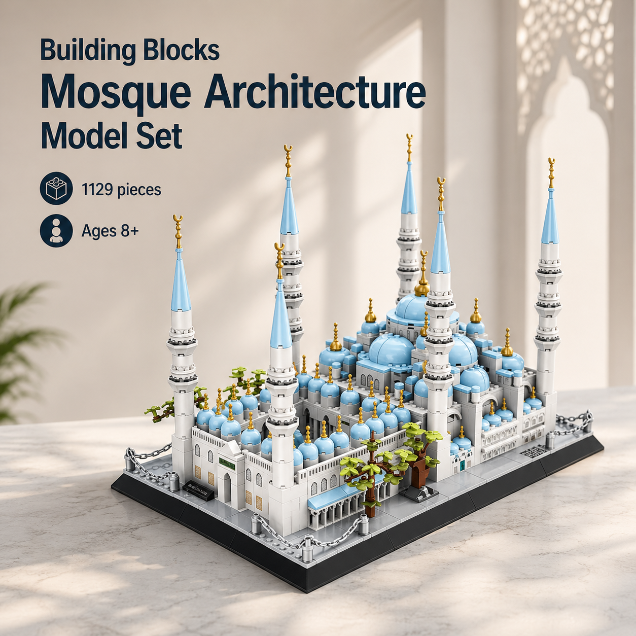 Building Blocks Mosque Architecture Model Set
