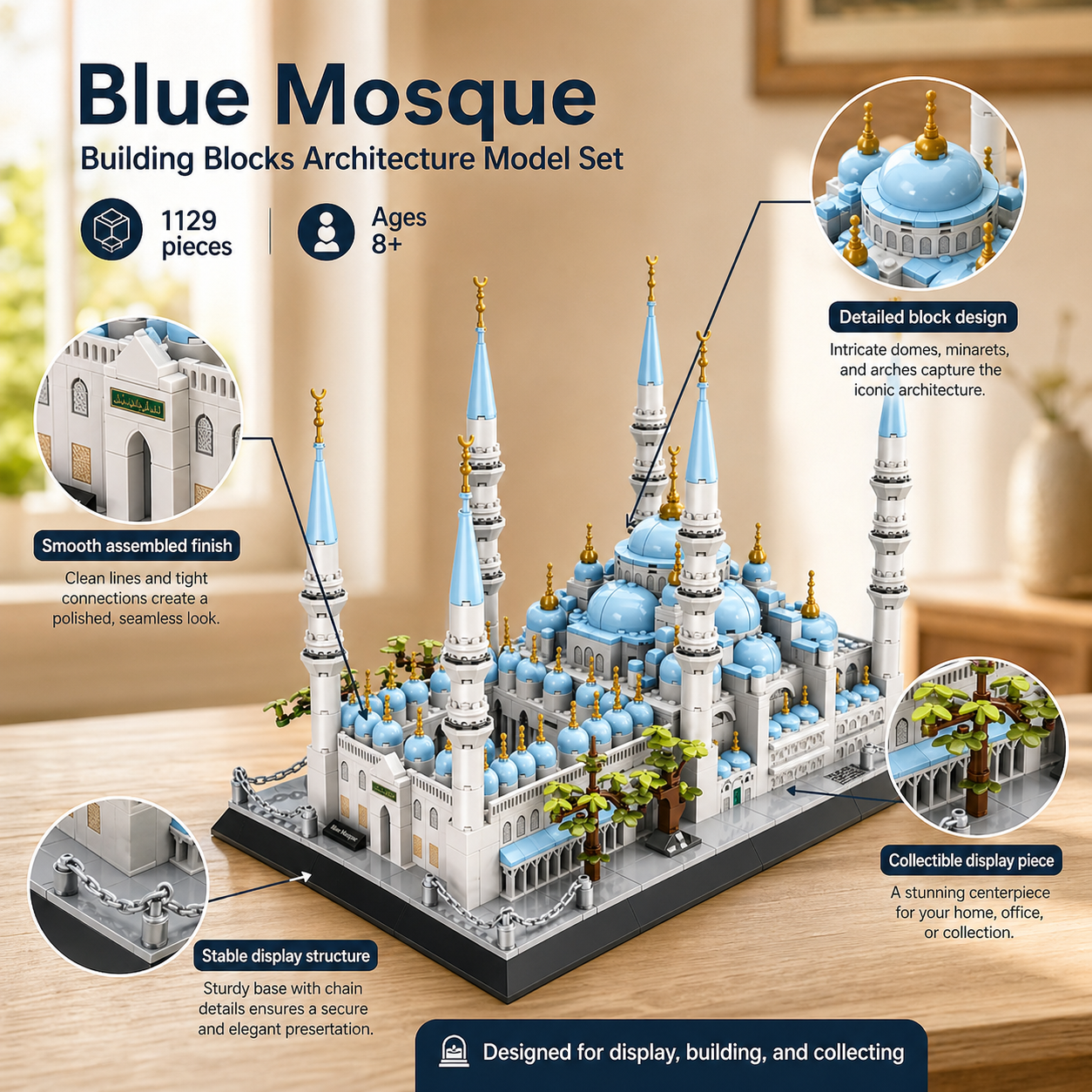 Building Blocks Mosque Architecture Model Set