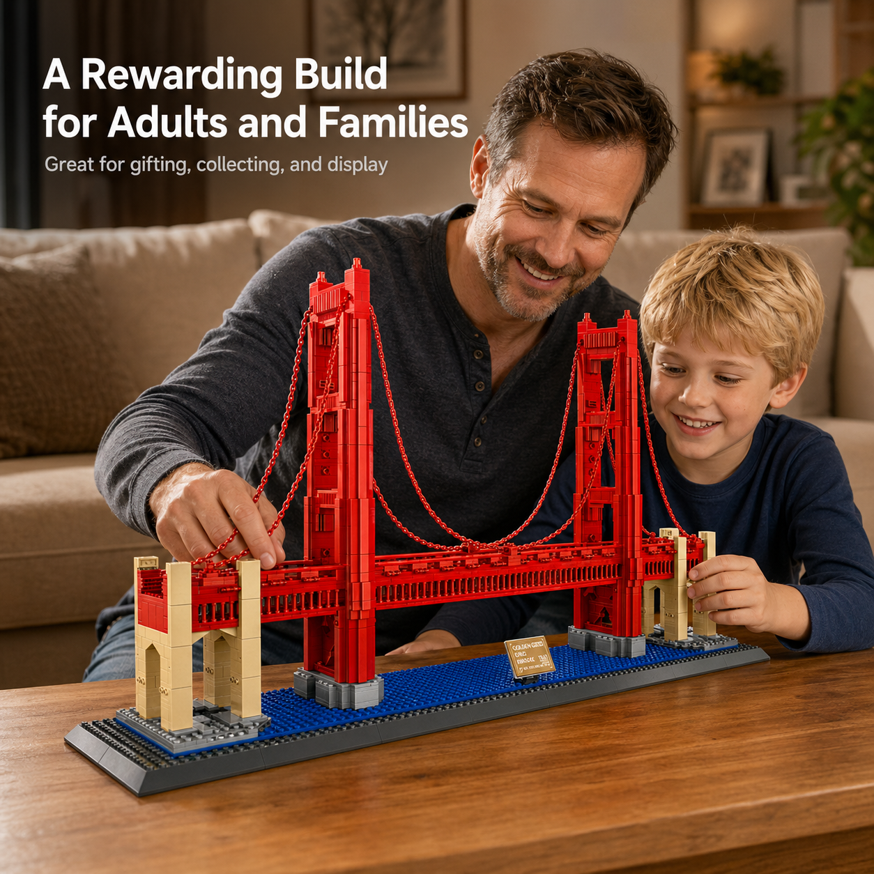 Golden Gate Bridge Building Block Set