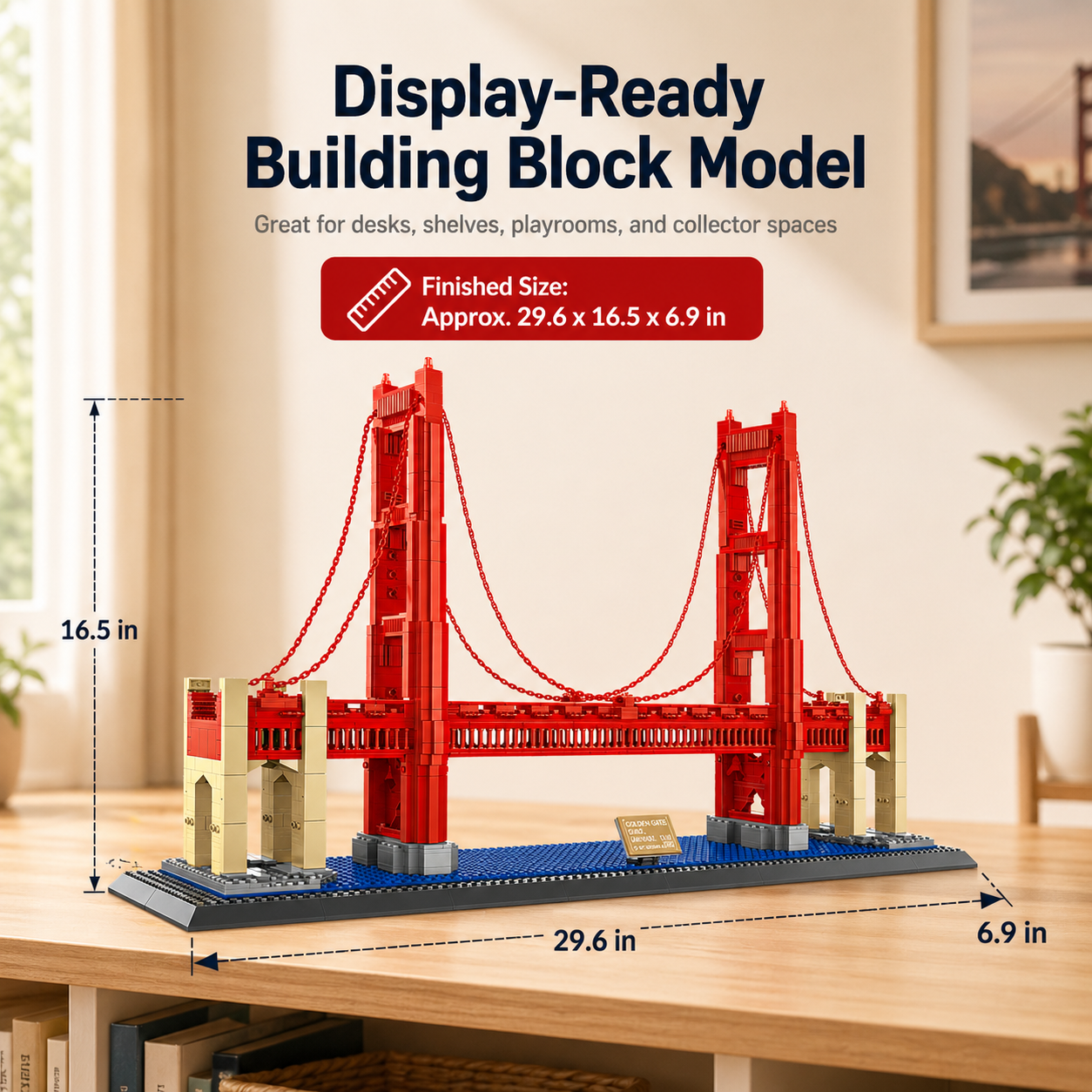 Golden Gate Bridge Building Block Set