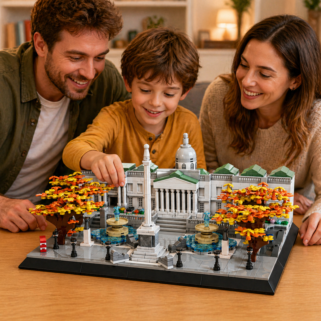 Trafalgar Square 1245-Piece Building Blocks Set