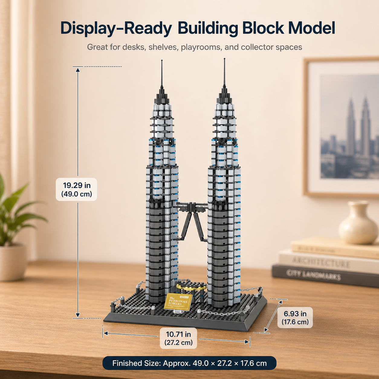 Petronas Towers Building Blocks Model Set