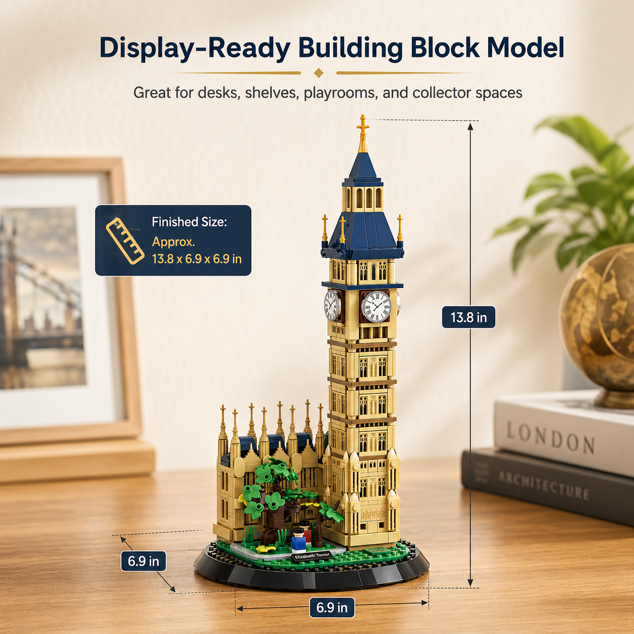 Elizabeth Tower Building Blocks Model Set