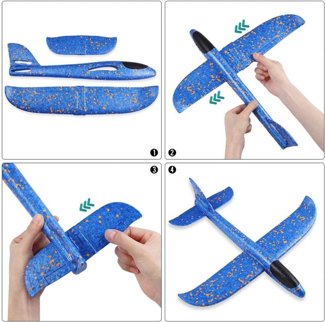 2 Pack Foam Glider Planes