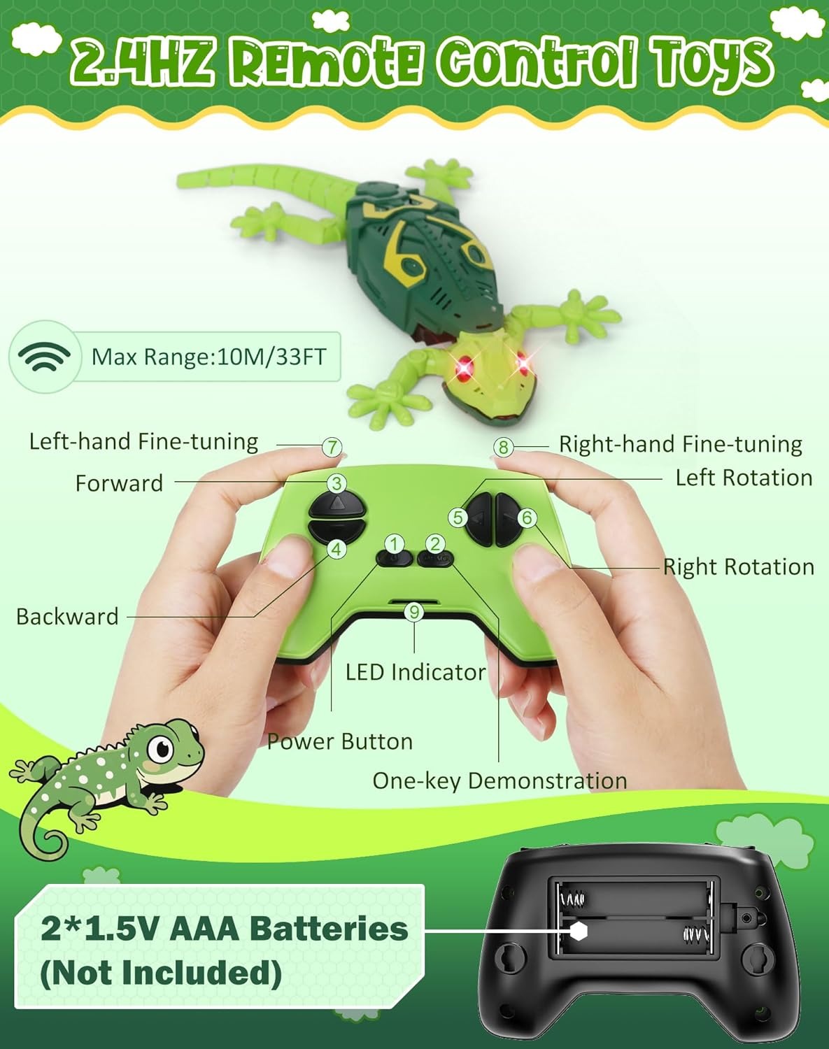 RC Wall Climbing Lizard Toy