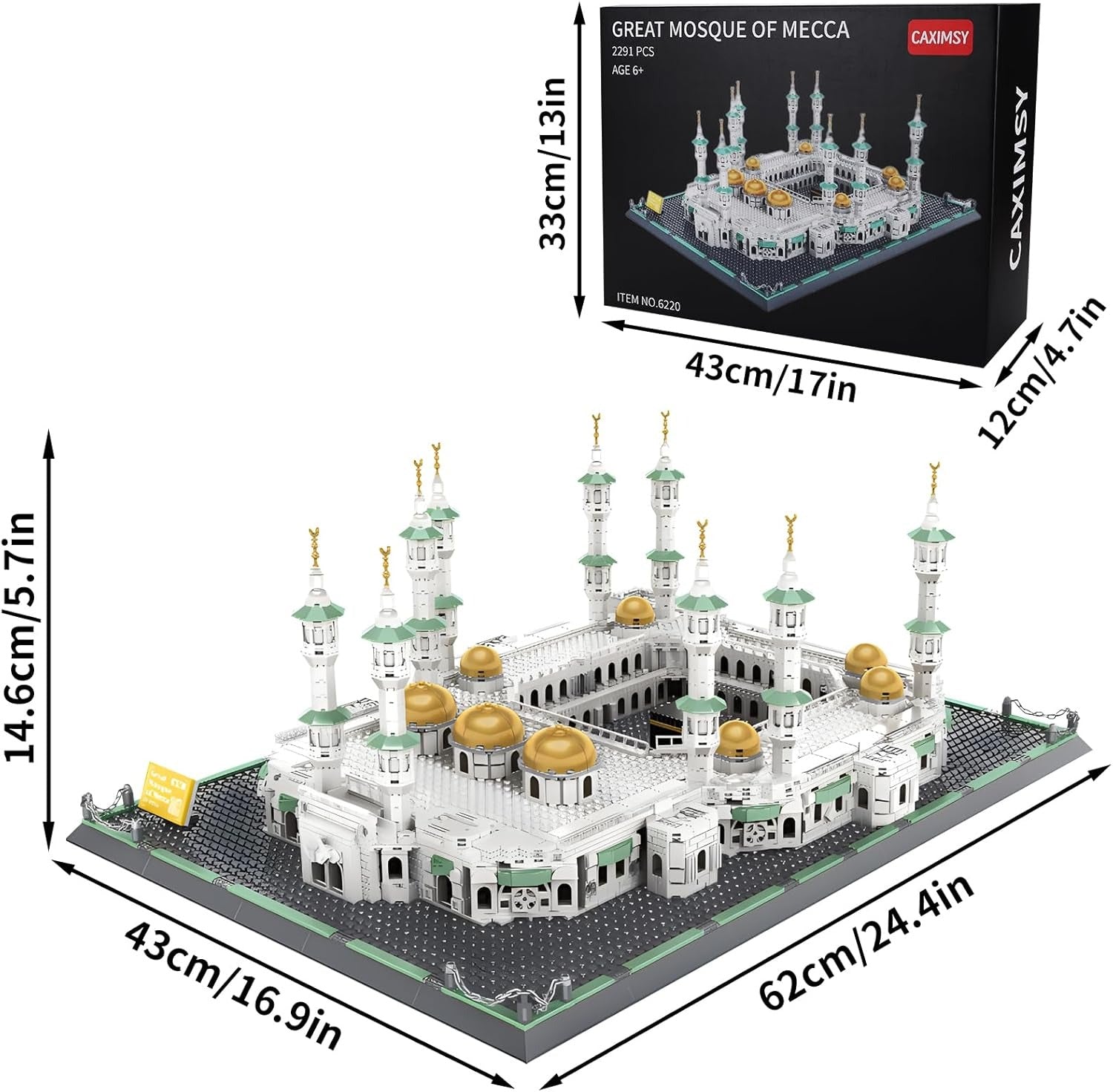 Mosque Architecture Building Blocks Set